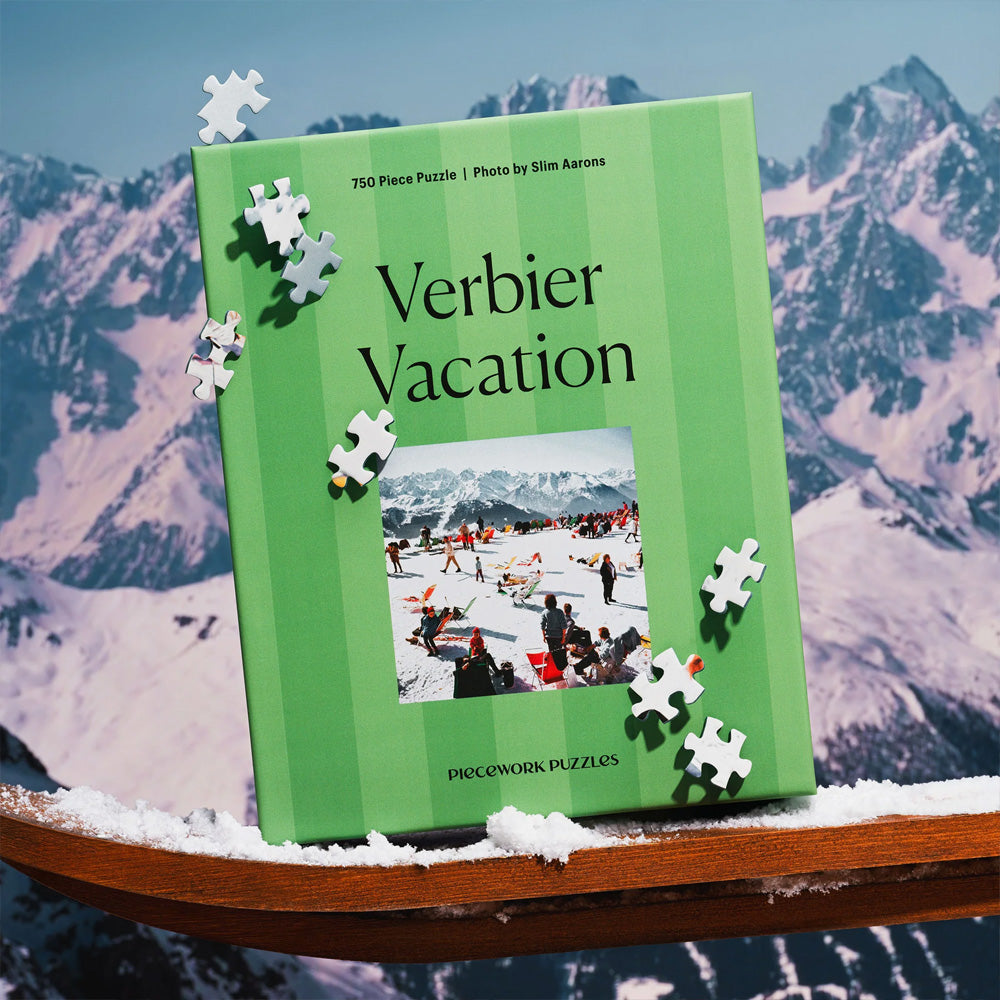 Piecework | Verbier Vacation - 750 Piece Slim Aarons Puzzle
