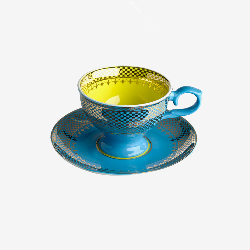 Polspotten | Tasse Multicolore Grandma Espresso (Ensemble de 4)