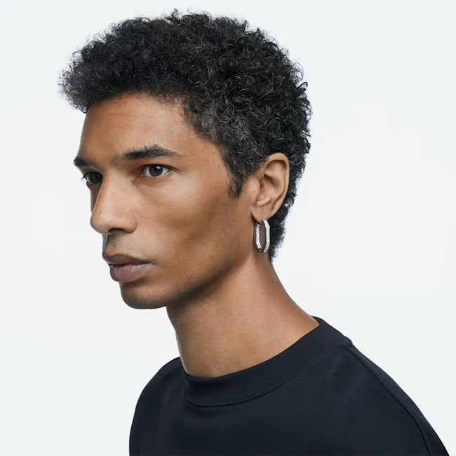 Swarovski | Dextera Octagon Shape Hoop Earrings