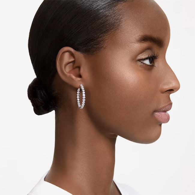 Swarovski | Matrix Round Cut Hoop Earrings