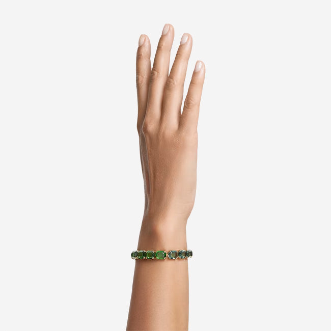 Swarovski | Millenia Octagon-Cut Bracelet - Green Gradient