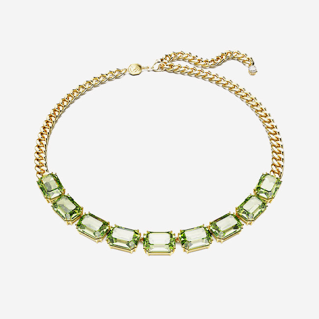 Swarovski | Millenia Octagon-Cut Necklace - Green
