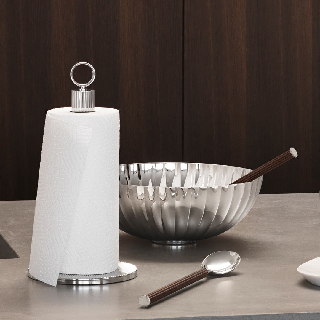 Maison Lipari Bernadotte Paper Towel Holder in Polished Stainless Steel  GEORG JENSEN.