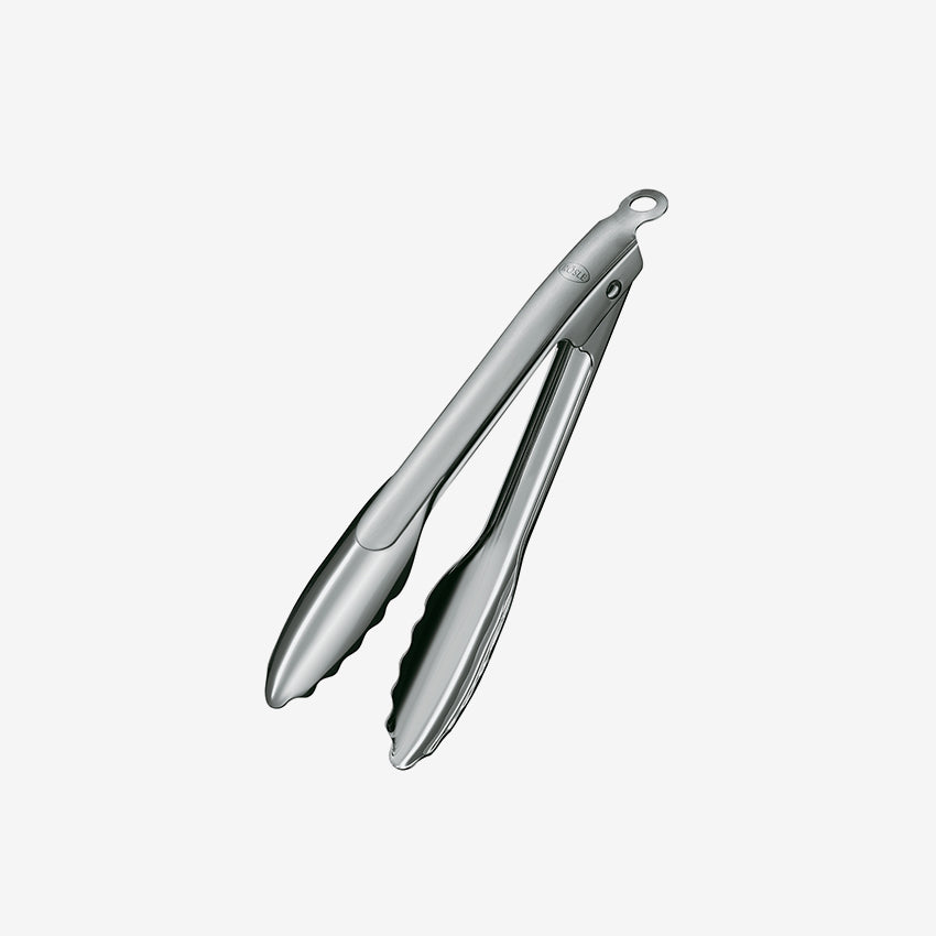 Rosle | Locking Tongs In Silver Stainless Steel