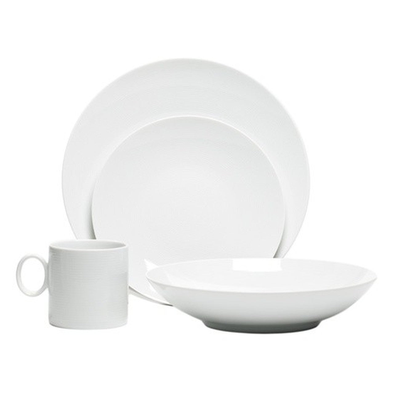 Maison Lipari Loft White 16 Piece Round Set Dinnerware  THOMAS.