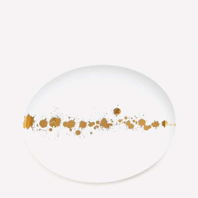 Maison Lipari 1948 Serving Platter - White & Gold  JONATHAN ADLER.