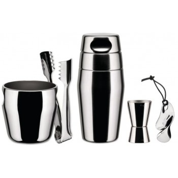 Maison Lipari 870 Shaker Set - Silver  ALESSI.