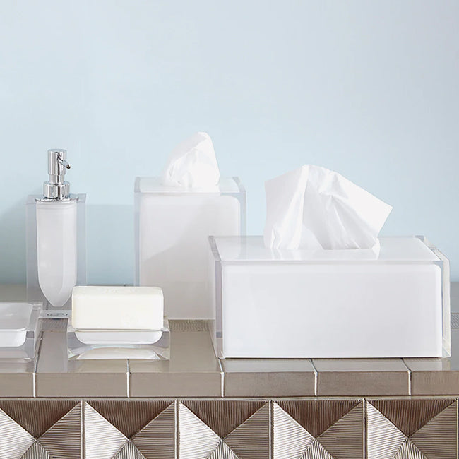 Maison Lipari Hollywood Long Tissue Box Clear  JONATHAN ADLER.