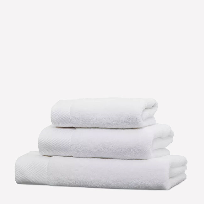 Maison Lipari FRETTE Diamond Bordo Bath Sheet |White Cotton| 102x178 cm  FRETTE.