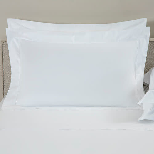 Maison Lipari Single Ajour King Sham 4B White 21 X 37''  FRETTE.