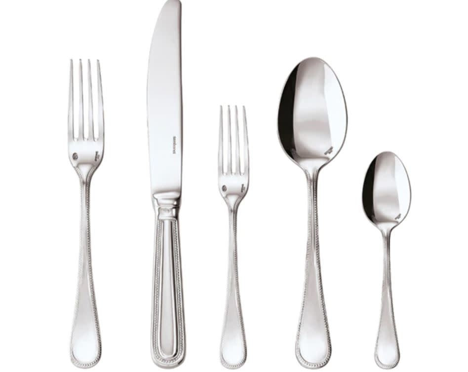 Maison Lipari Perles 5 Piece Place Setting H.H. Flatware Silverplated Stainless Steel  SAMBONET.