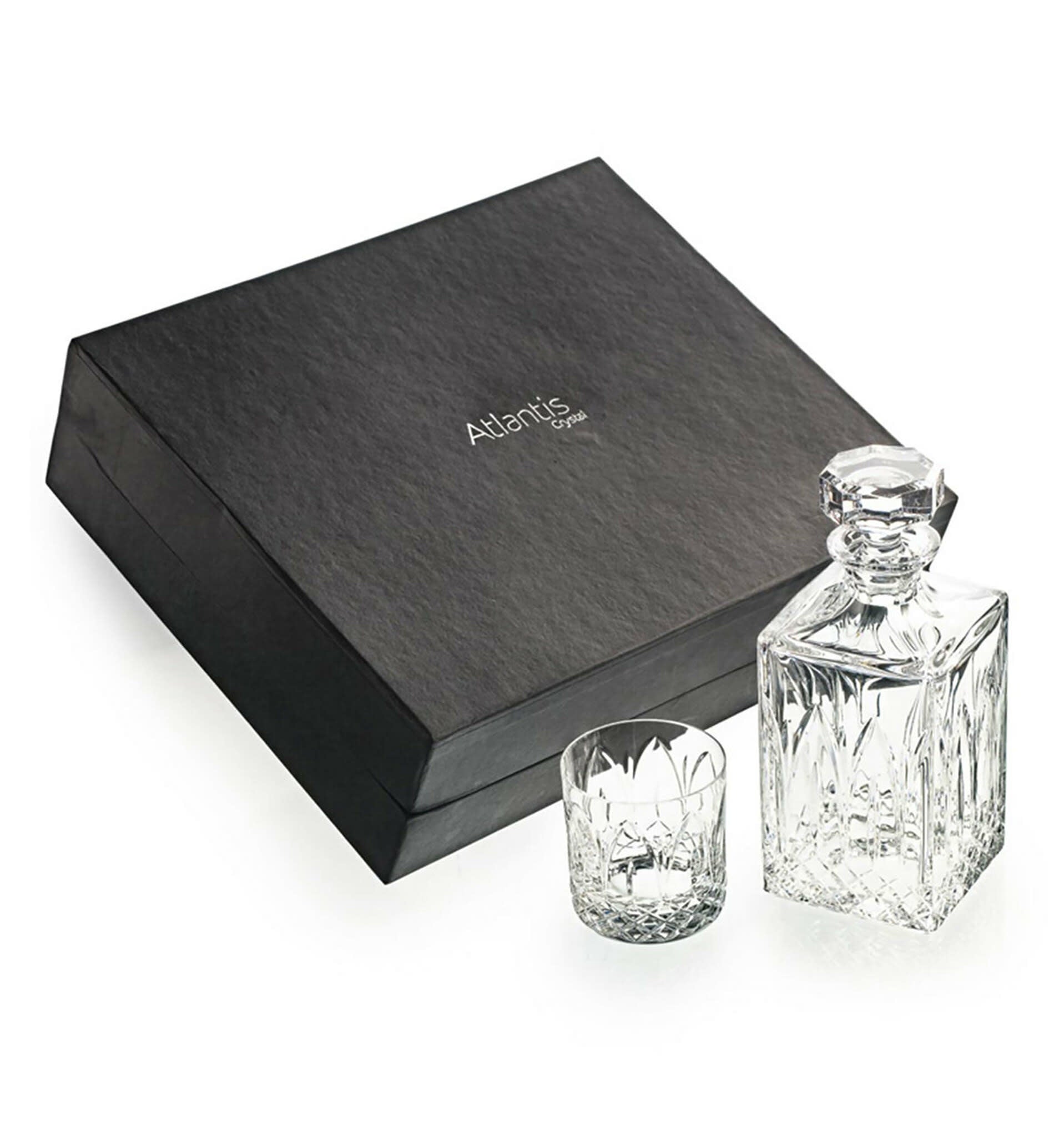 Maison Lipari Chartres Case With Whisky Decanter And 4 Old Fashion VISTA ALEGRE.