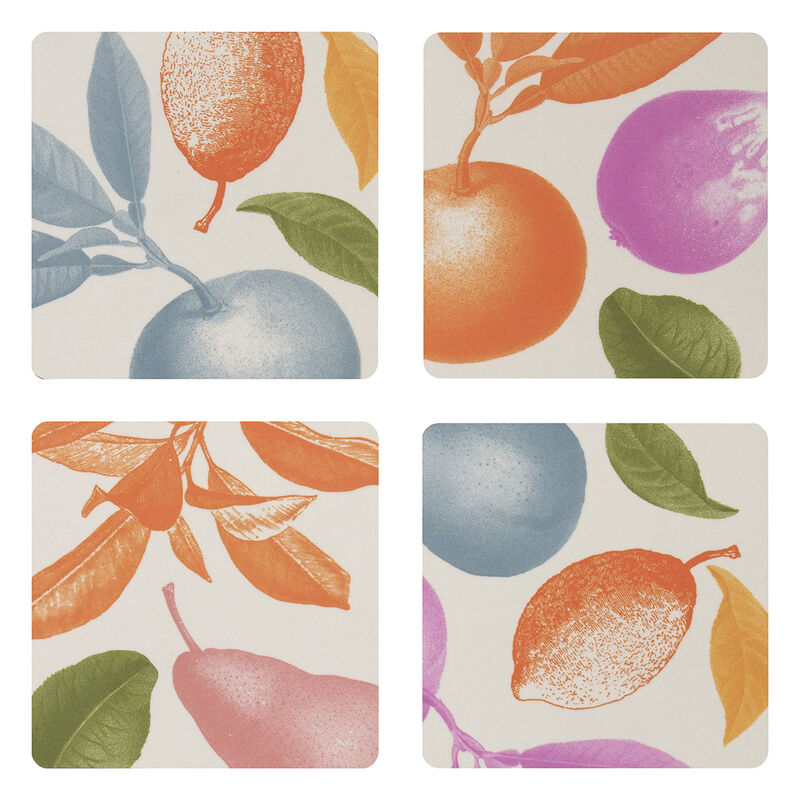 Maison Lipari LE JACQUARD FRANCAIS Arriere-Pays Coasters 3x3'' - Multicolor  LE JACQUARD FRANCAIS.