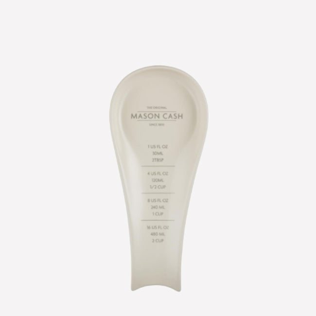 Maison Lipari Mason Cash Innovative Spoon Rest with Measure Stoneware 10 x 4 x 1''  MASON CASH.