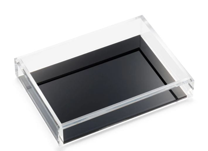 Maison Lipari Medium Acrylic Tray - Soho Black  JR WILLIAM.