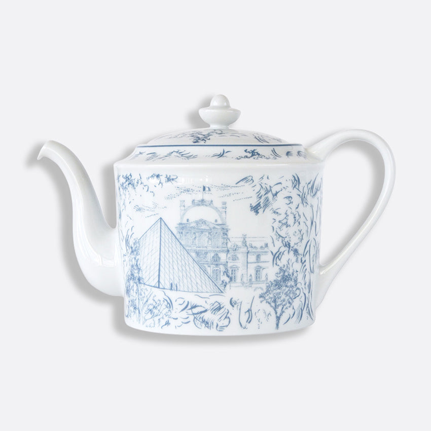 Bernardaud | Tout Paris Tea Pot - White & Blue