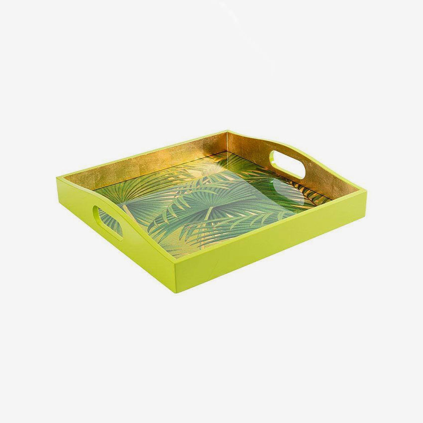 Caspari | Palm Fronds Gold Trays