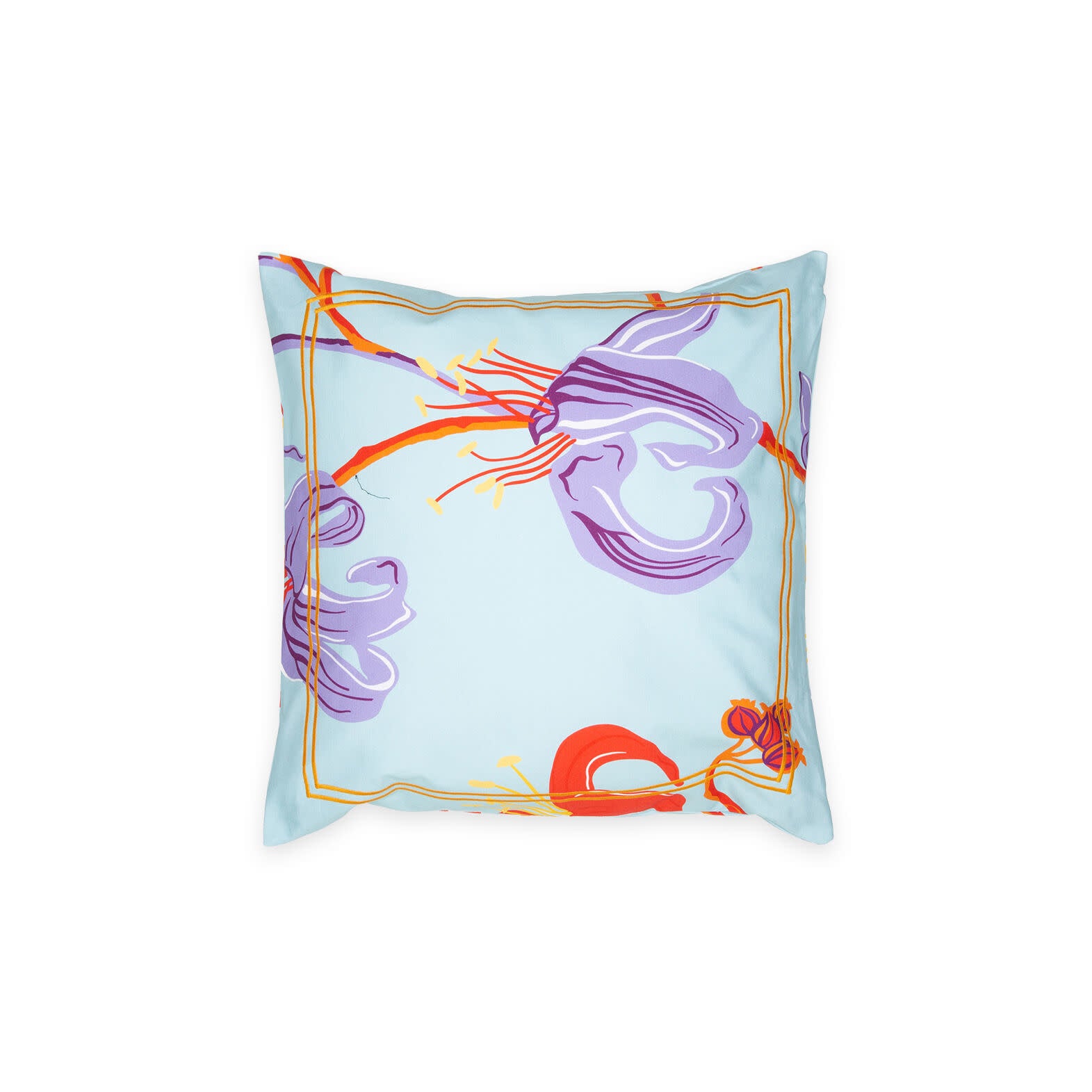 Maison Lipari LA DOUBLE J Cushion | Cotone Liverpool | Maneater Azzurro | 50x50 cm  LA DOUBLE J.
