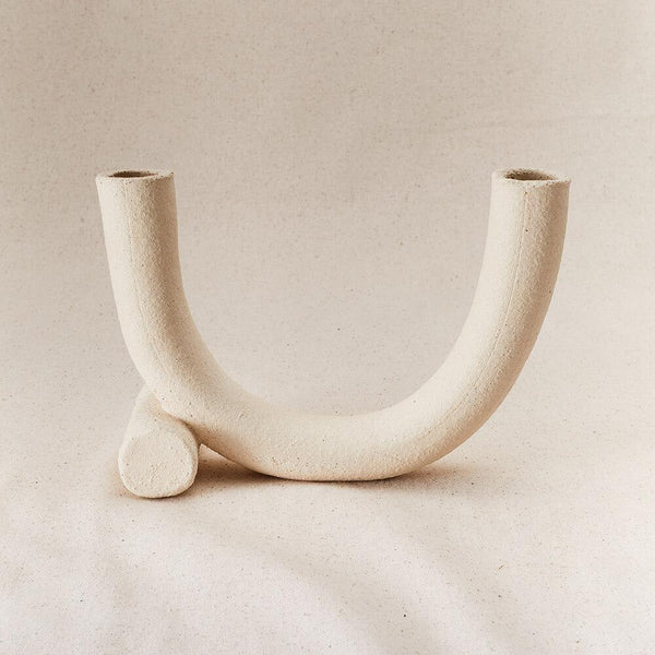 Maison Lipari STYLE UNION HOME Harmony Candle Holder Raw Blanc  STYLE UNION HOME.