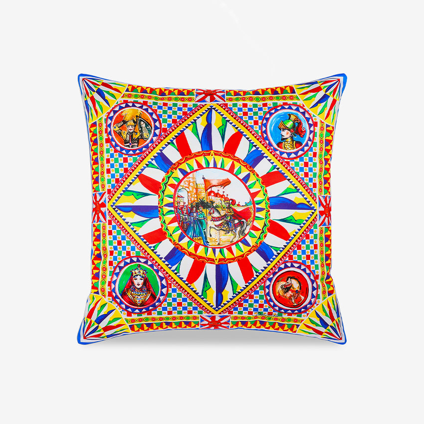 Dolce & Gabbana Casa | Medium Carretto Duchess Cotton Cushion