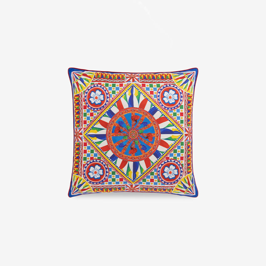 Dolce & Gabbana Casa | Carretto Silk Twill Small Cushion