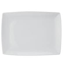 Maison Lipari Carre White Large Rectangular Platter 1.06x15.24x11.26 VISTA ALEGRE.