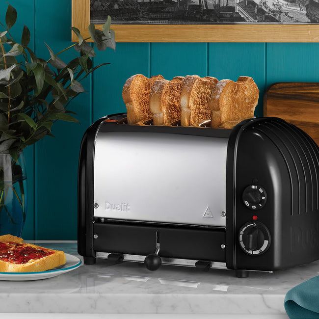 Maison Lipari 4 Slot Toaster Matt Black  DUALIT.