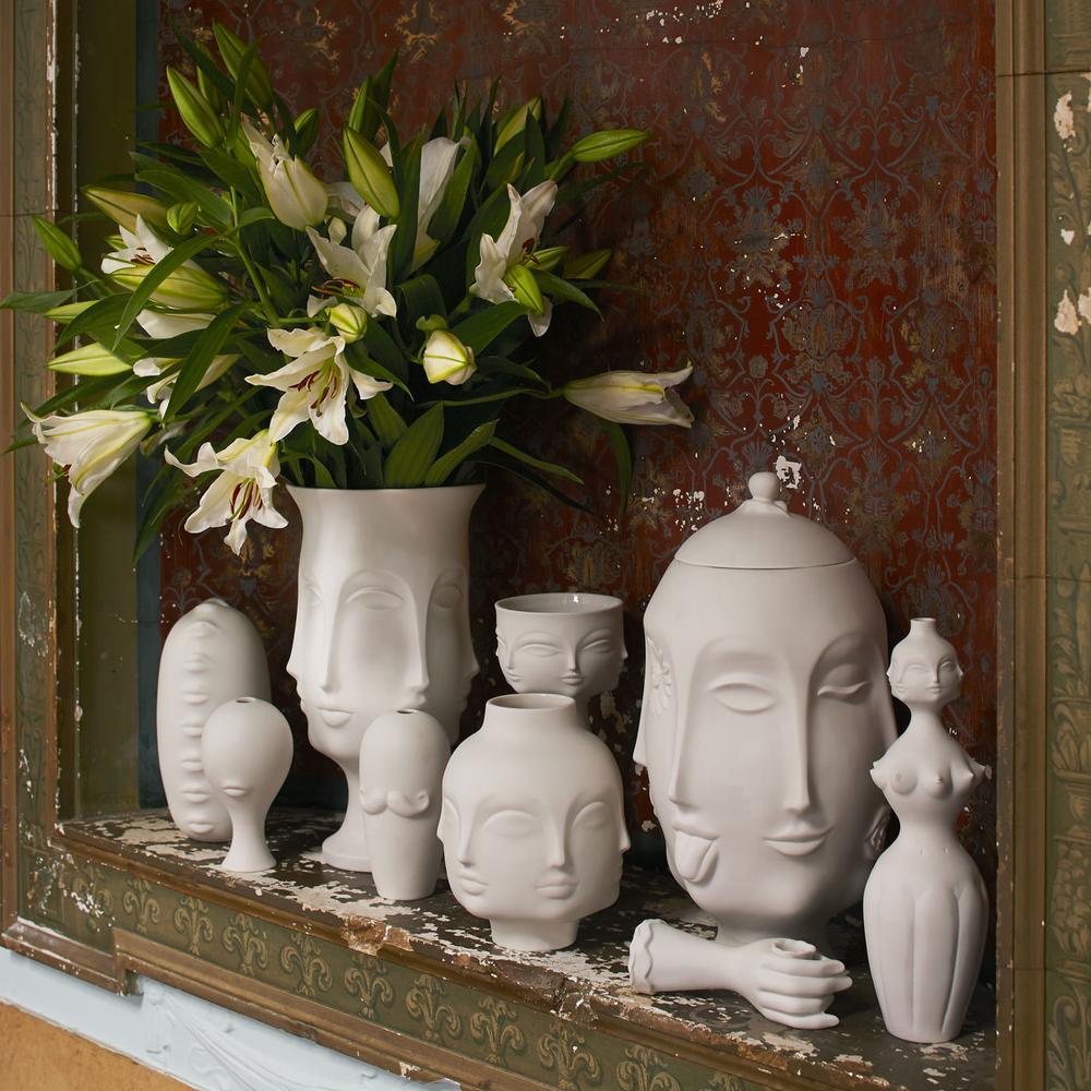 Maison Lipari Muse Frida Vase White  JONATHAN ADLER.