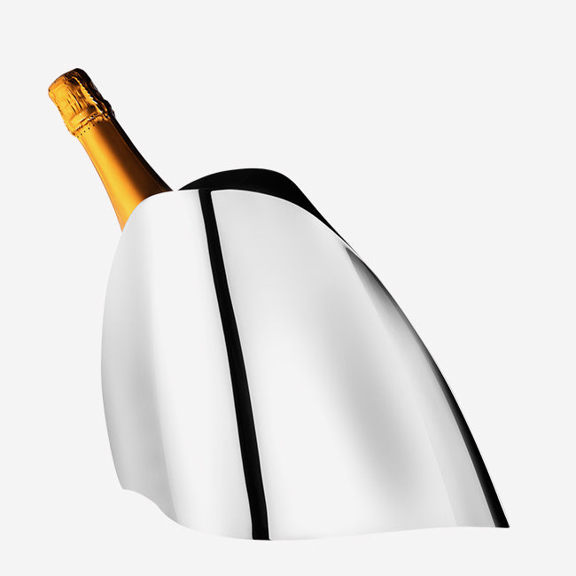 Maison Lipari Indulgence Champagne Cooler in Polished Stainless Steel  GEORG JENSEN.