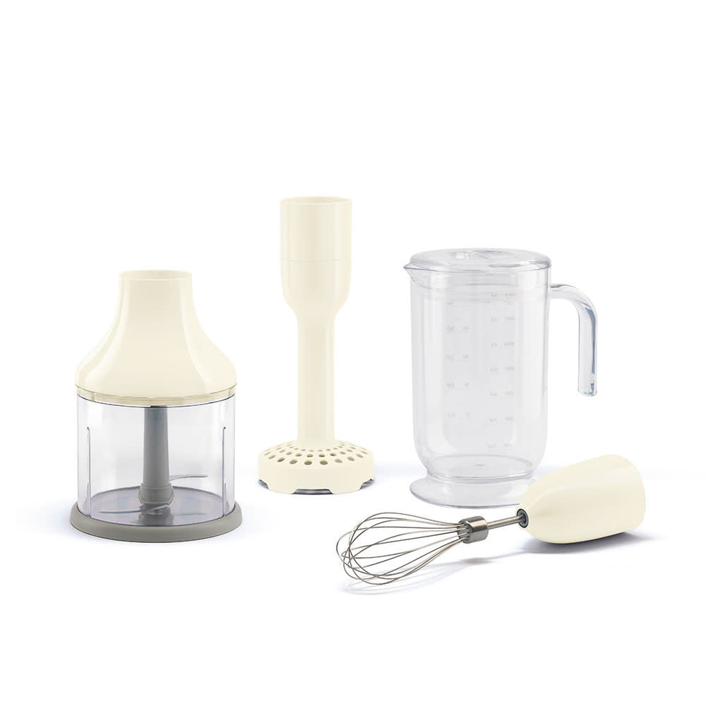 Maison Lipari 4 Pc Accessory Pack For Hand Blender 50'S Style Cream  SMEG.