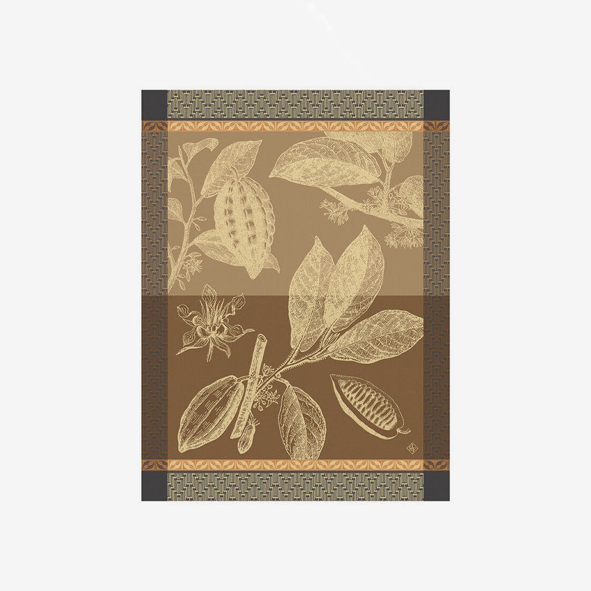 Strofinaccio Chocolats - Recettes Cacao 60x80 100% cotone | Le Jacquard Français Strofinaccio Chocolats - Recettes Cacao 60x80 100% cotone | Le Jacquard Français