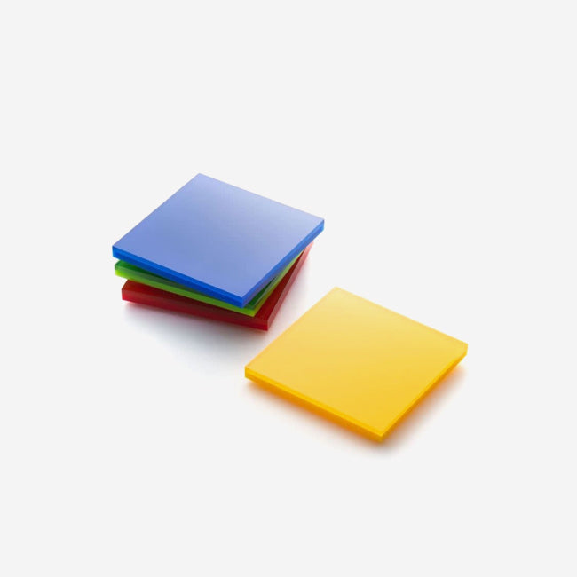 Maison Lipari Acrylic Coasters (Set of 4) - Red, Blue, Yellow, Green  JR WILLIAM.