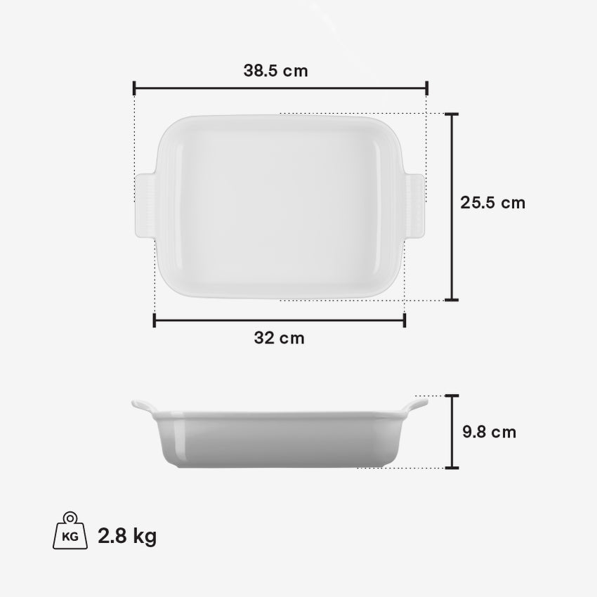 Le Creuset | Plat Rectangulaire en Grès Héritage