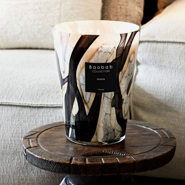 Maison Lipari Stones Marble Scented Candle - 24  BAOBAB COLLECTION.