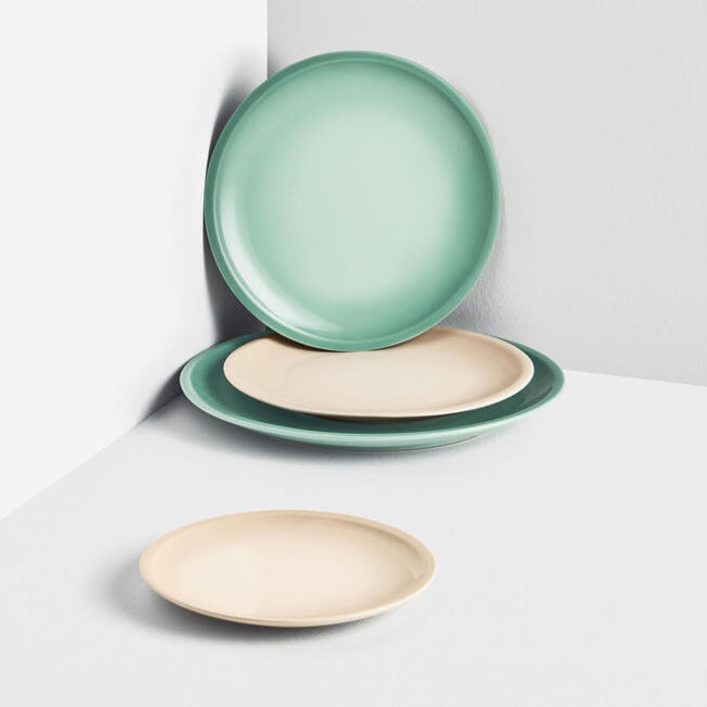 Maison Lipari Set of 4 Minimalist Salad / Dessert Plates  LE CREUSET.