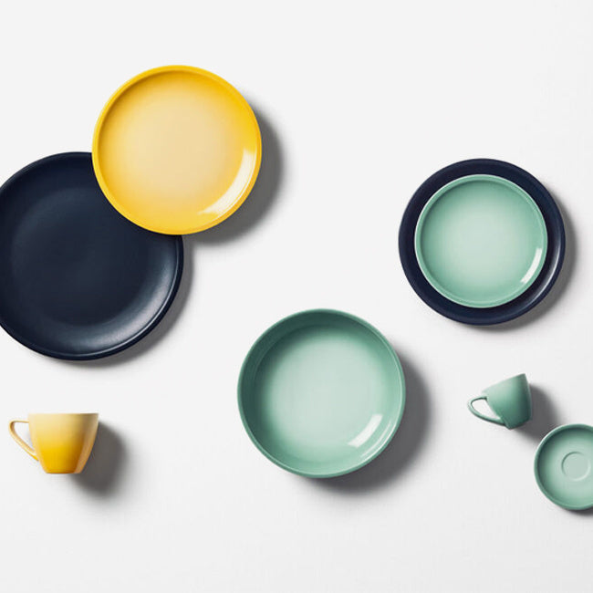 Maison Lipari Set of 4 Minimalist Salad / Dessert Plates  LE CREUSET.