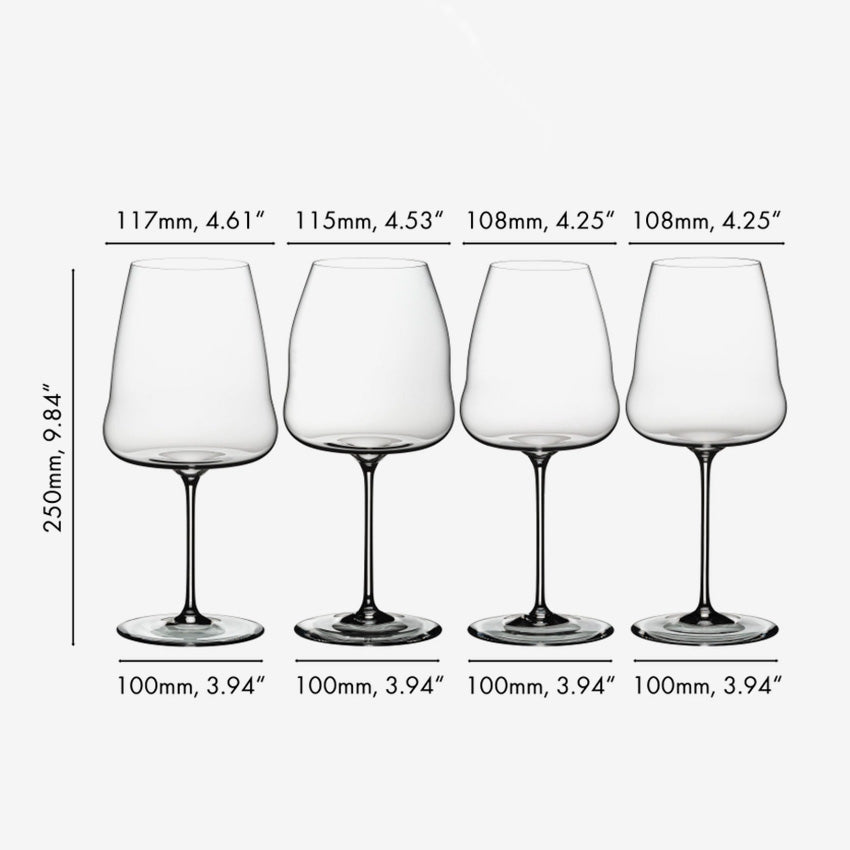 Riedel | Winewings cristal de dégustation - Lot de 4