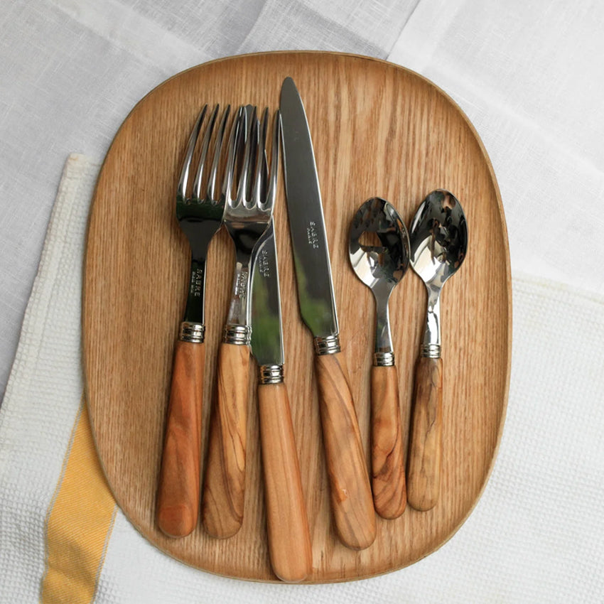 Sabre | Lavandou Olive Wood 5-Piece Flatware Set