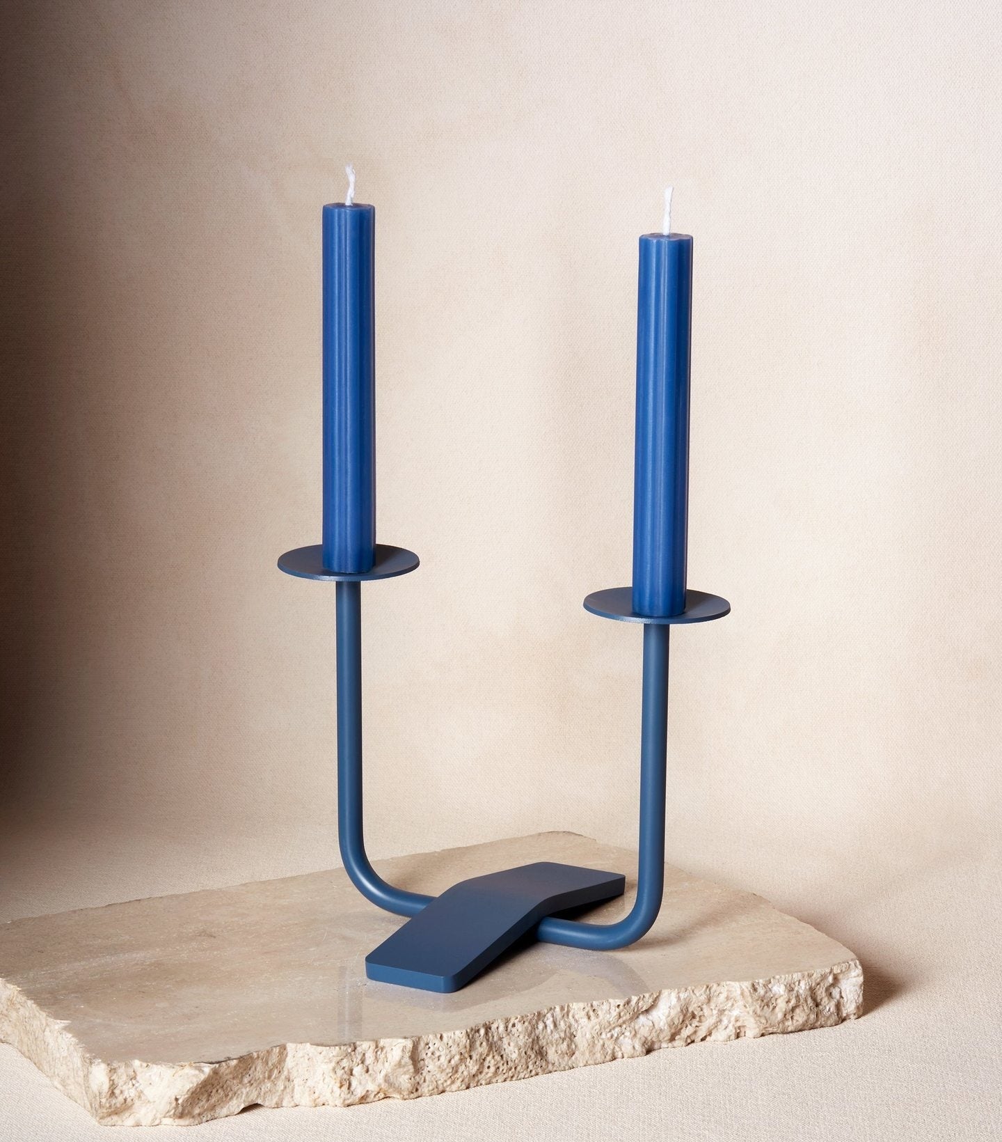 Maison Lipari VIA MARIS Shabbat Candles - Midnight (Box of 2)  VIA MARIS.