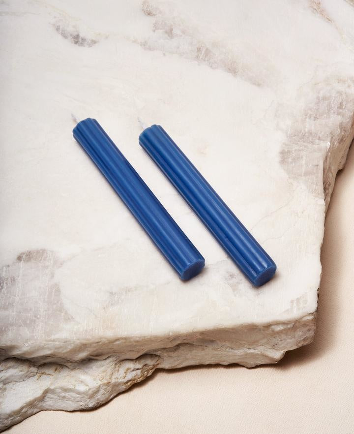 Maison Lipari VIA MARIS Shabbat Candles - Midnight (Box of 2) VIA MARIS.