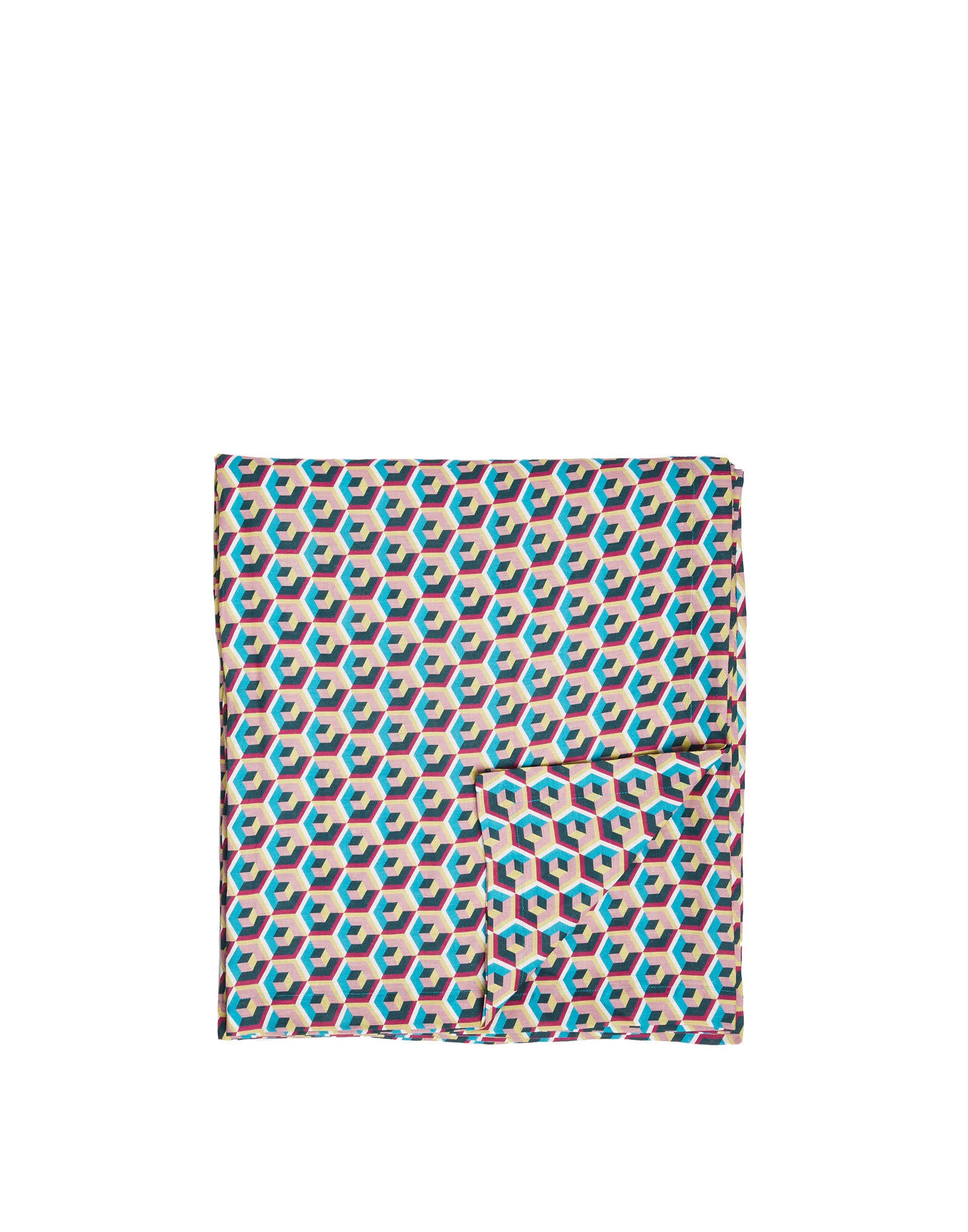 Maison Lipari LA DOUBLE J Small Tablecloth | Linen | Cubi | 180x180 cm  LA DOUBLE J.