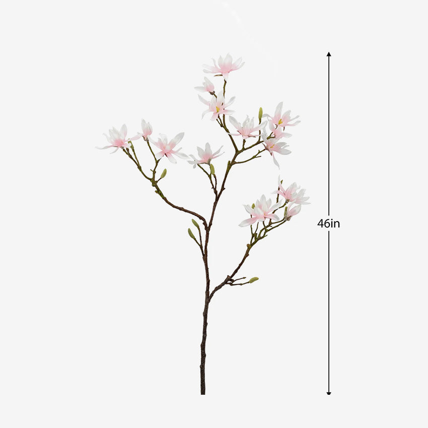 Torre & Tagus | Japanese Magnolia Faux Multi Bloom Spray Stem