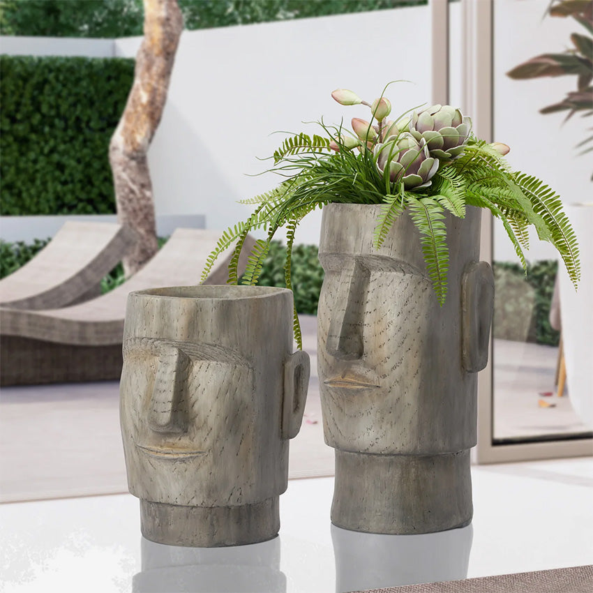 Torre & Tagus | Lithic Island Indoor/Outdoor Face Planter