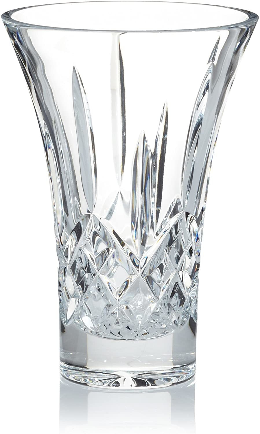 Maison Lipari Lismore Vase Flared Crystal 8''  WATERFORD.