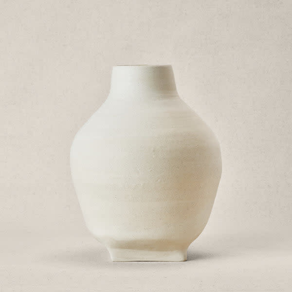 Maison Lipari Lisa Vase - Large - Raw Blanc  STYLE UNION HOME.