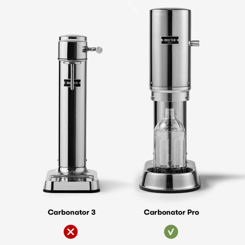 Aarke | Glass Water Bottle Stainless Steel