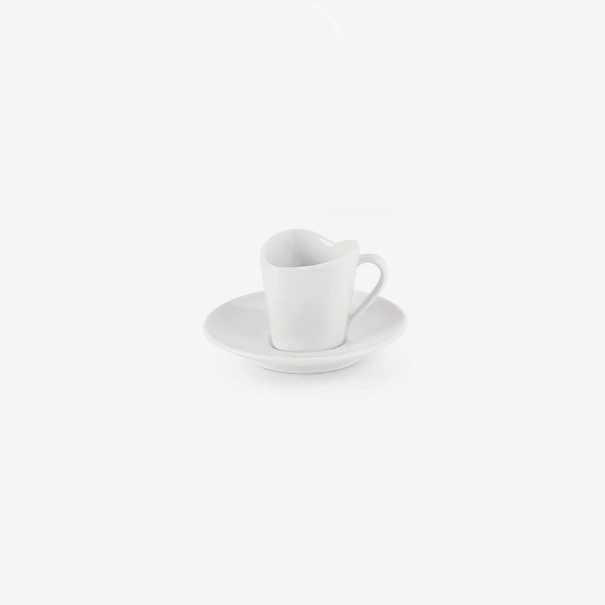Alessi | Ensemble de 4 tasses à moka/expresso et soucoupes « To »