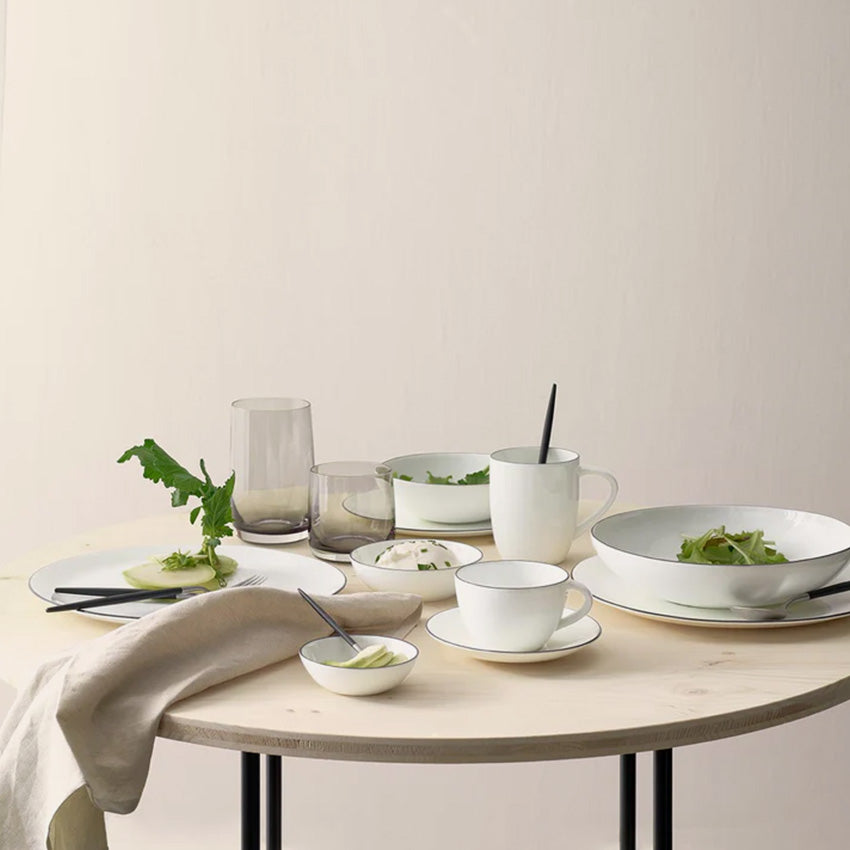 Asa Germany | Pasta Plate - À table ligne noire - White