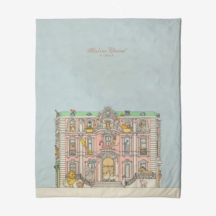 Atelier Choux | Courtepointe réversible – Monceau / Carrousel rose