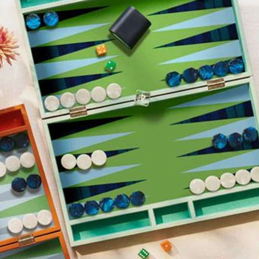 Addison Ross | Lacquer Backgammon - Tartan